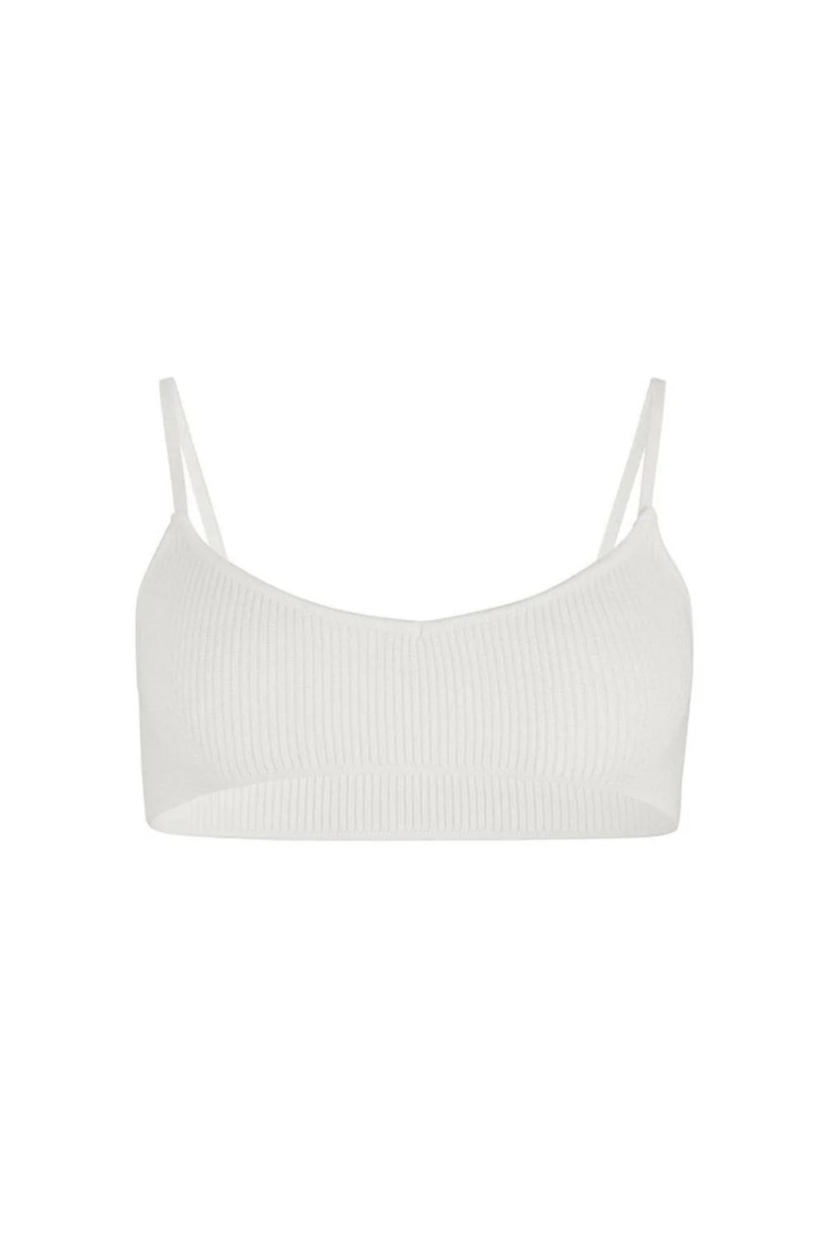 Knitted Bralette | White