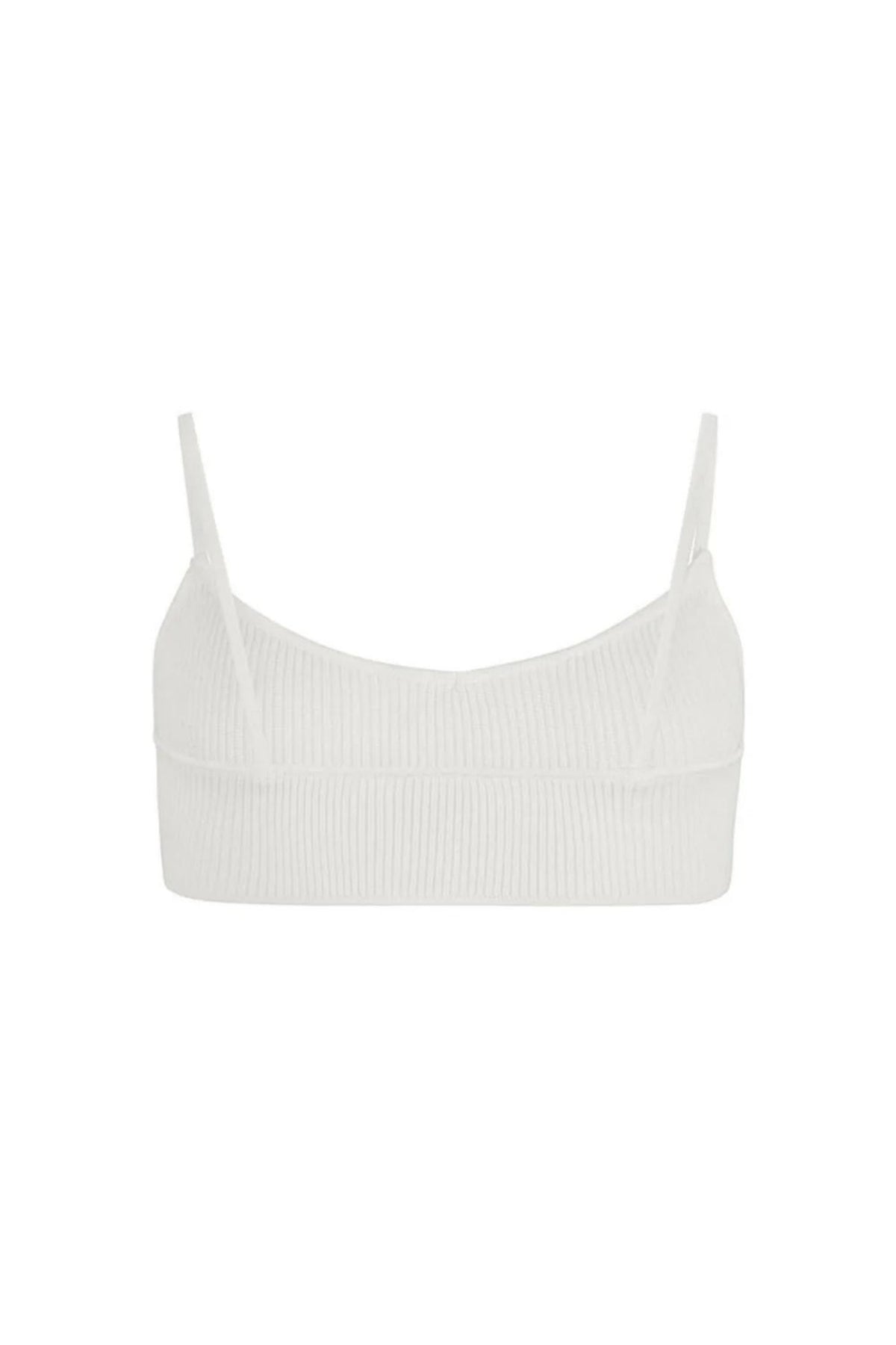 Knitted Bralette | White