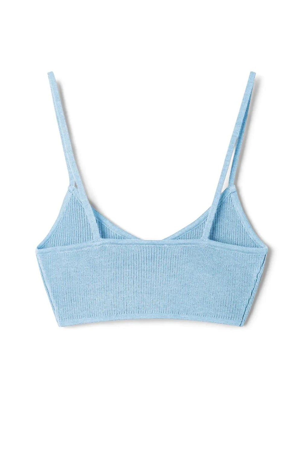 Knitted Bralette | Cool Blue