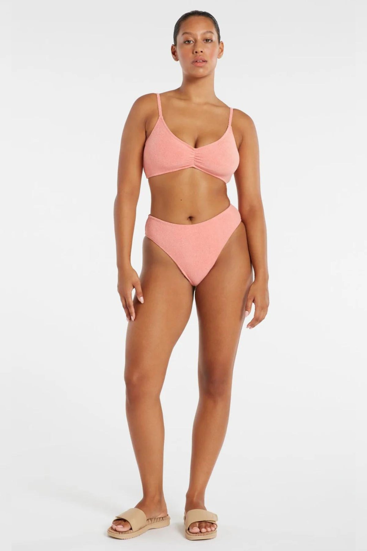 Vacationer Bralette Bikini | Coral