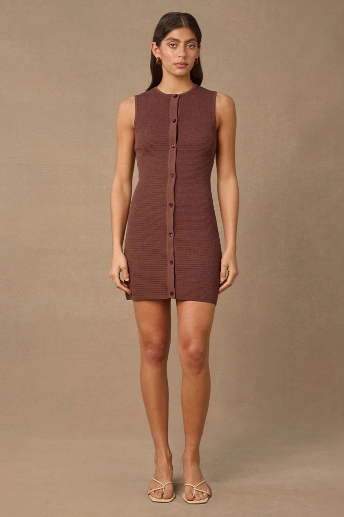 Shoal Knit Mini Dress | Cocoa