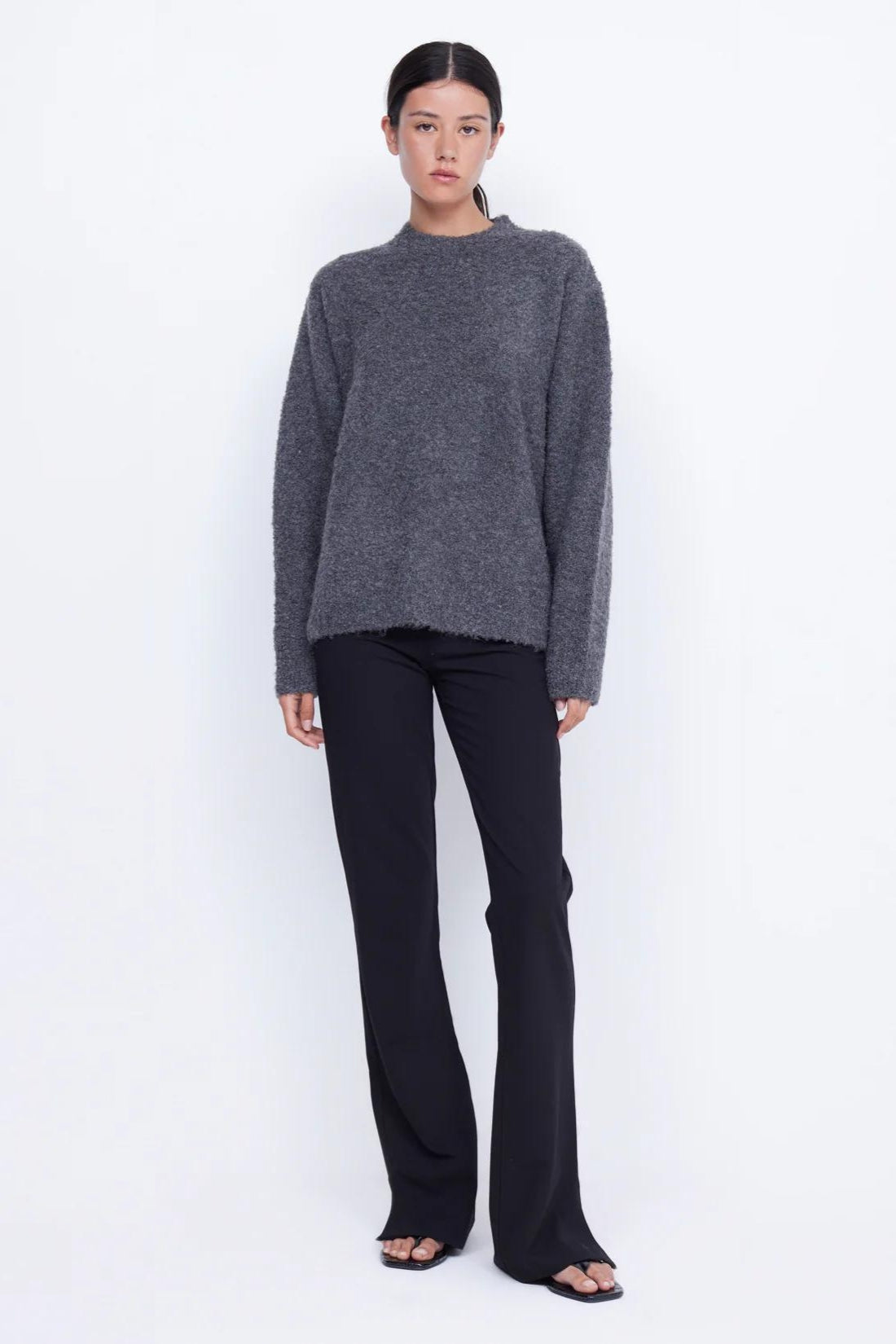 Brice Knit Jumper | Charcoal