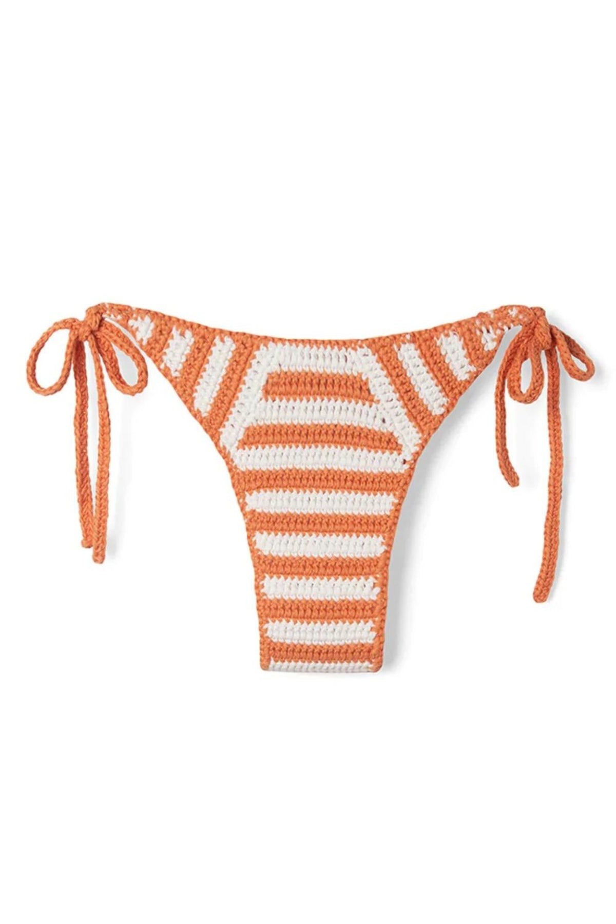 Cotton Crochet Brief | Tangerine