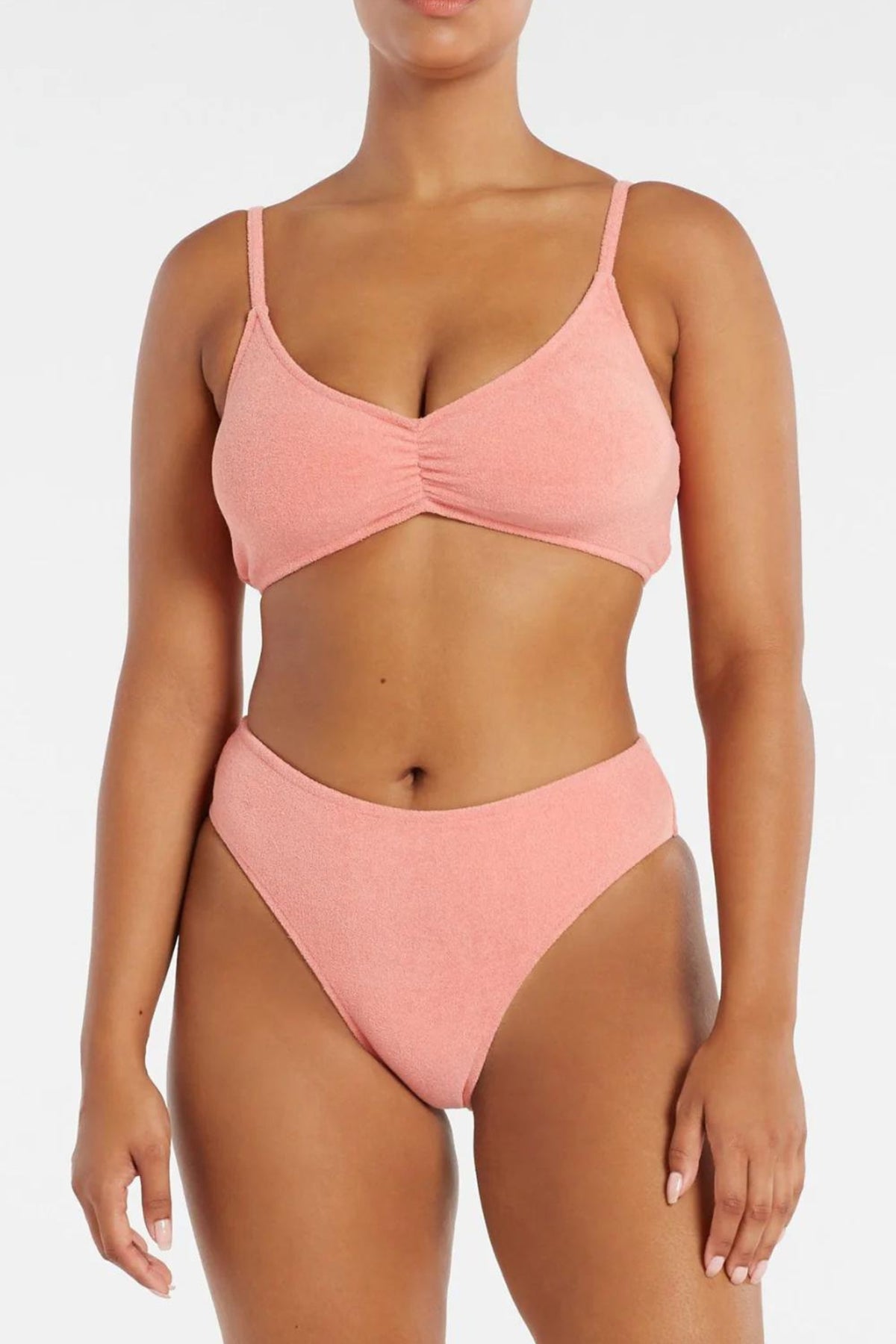 Vacationer Bralette Bikini | Coral