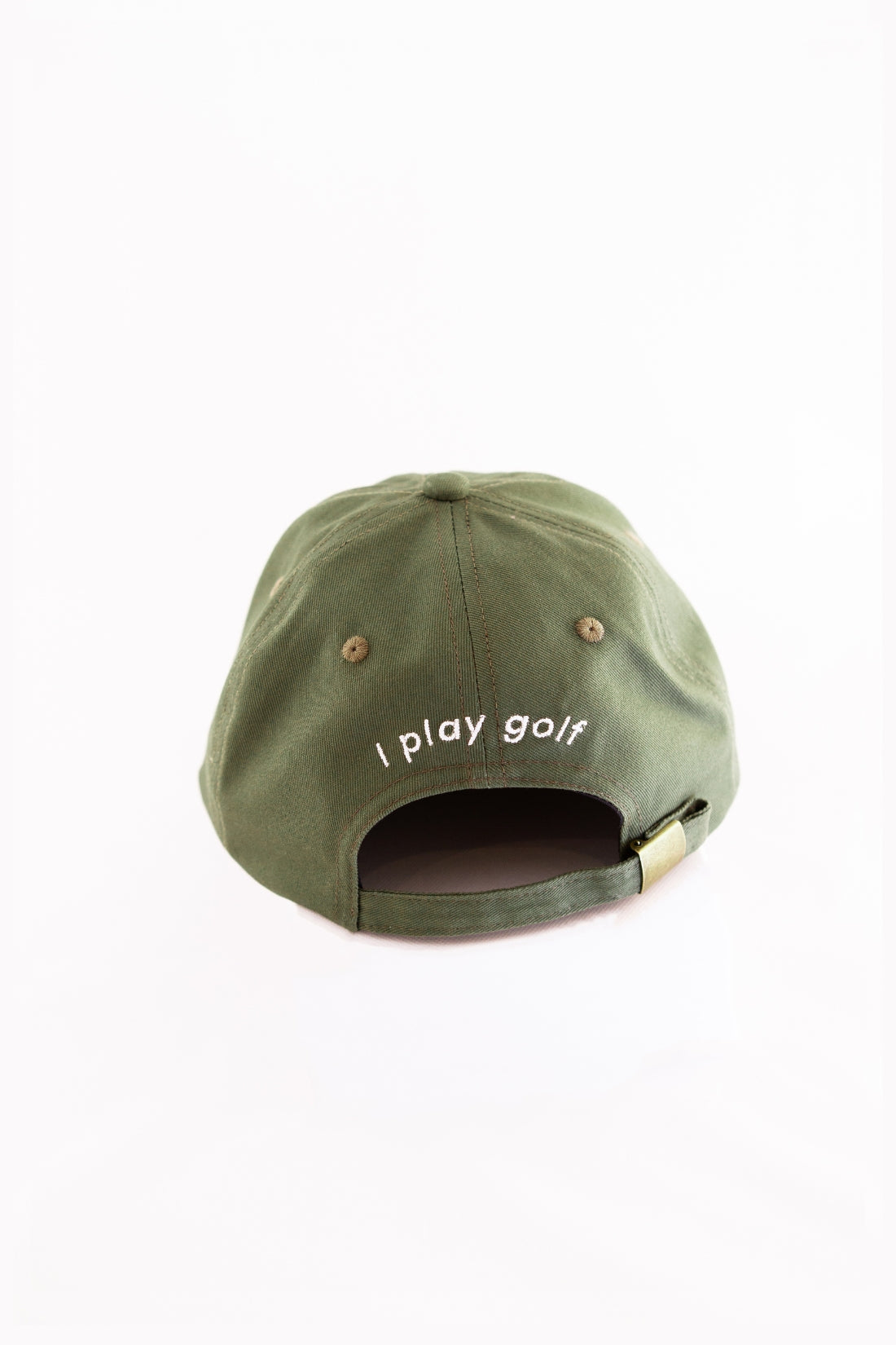 &quot;A&quot; Game Golf Cap | Olive/White