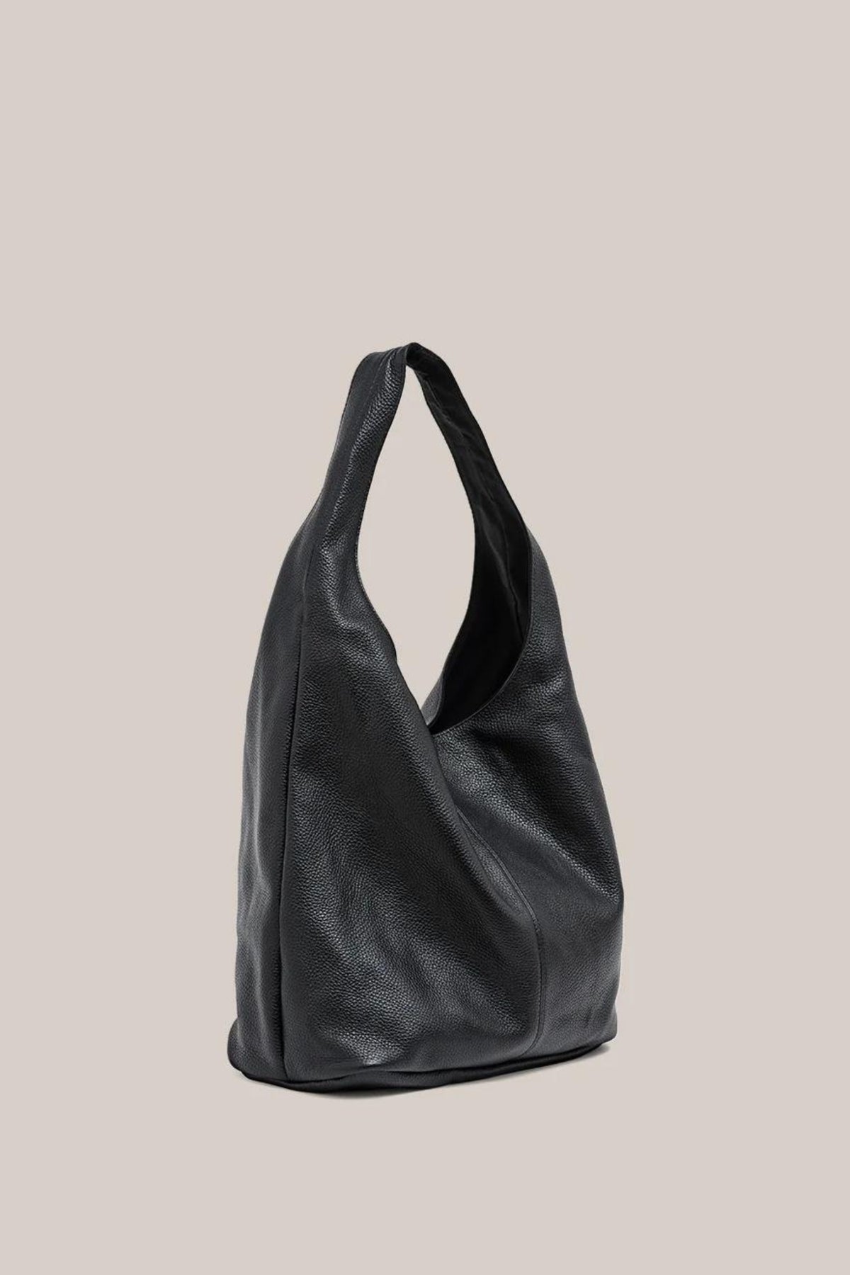 Scarlett Leather Hobo | Black