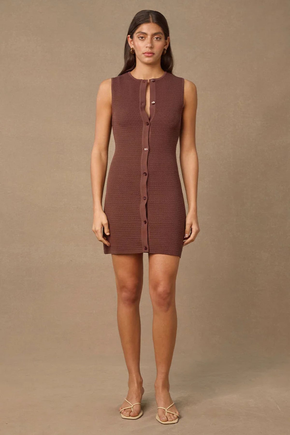 Shoal Knit Mini Dress | Cocoa