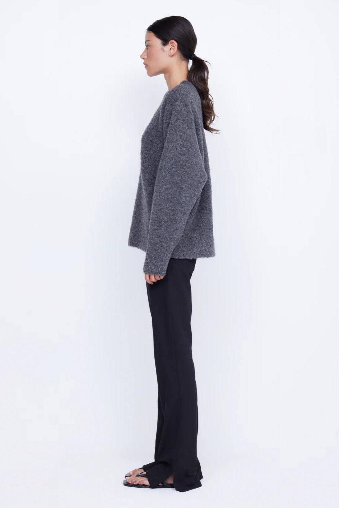 Brice Knit Jumper | Charcoal