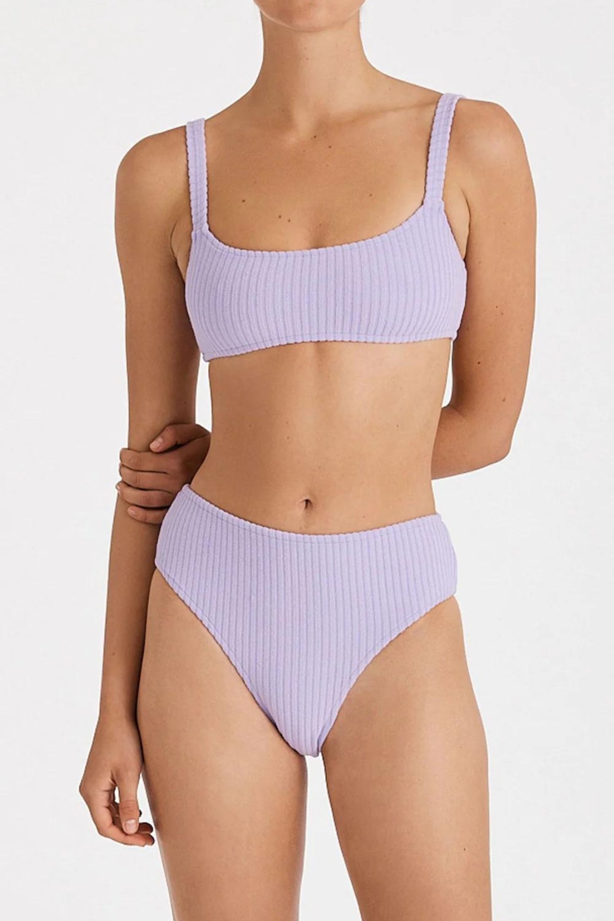 Bralette Top | Lilac Cord Towelling