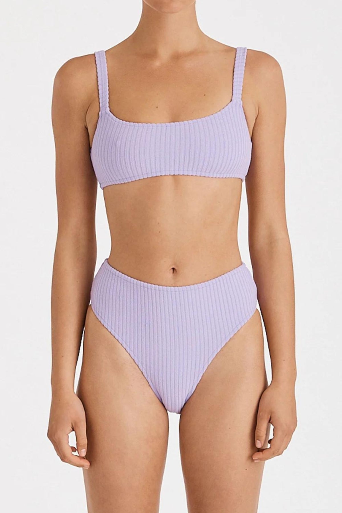 Bralette Top | Lilac Cord Towelling