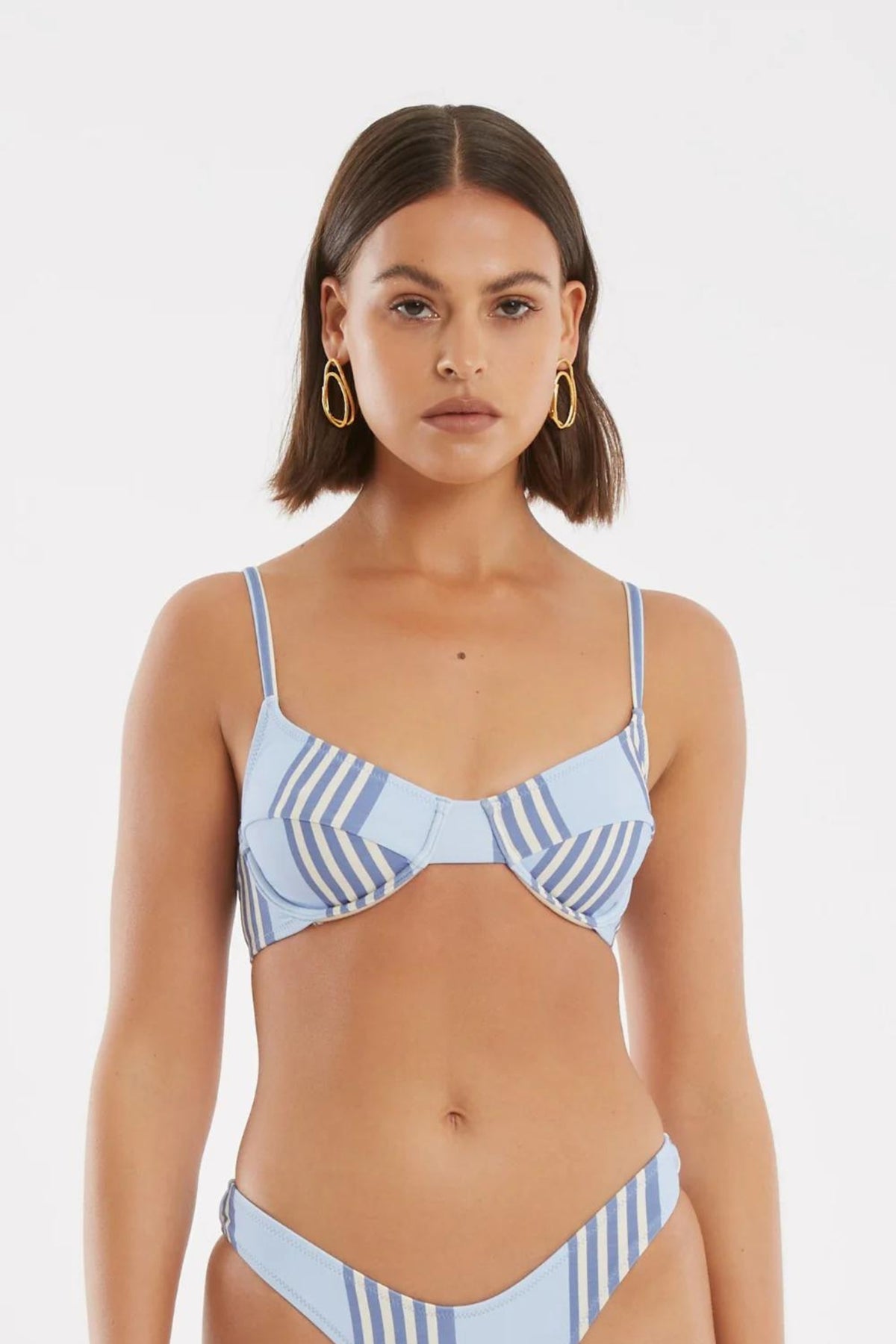 Balconette Bra Cup | Pacific Stripe