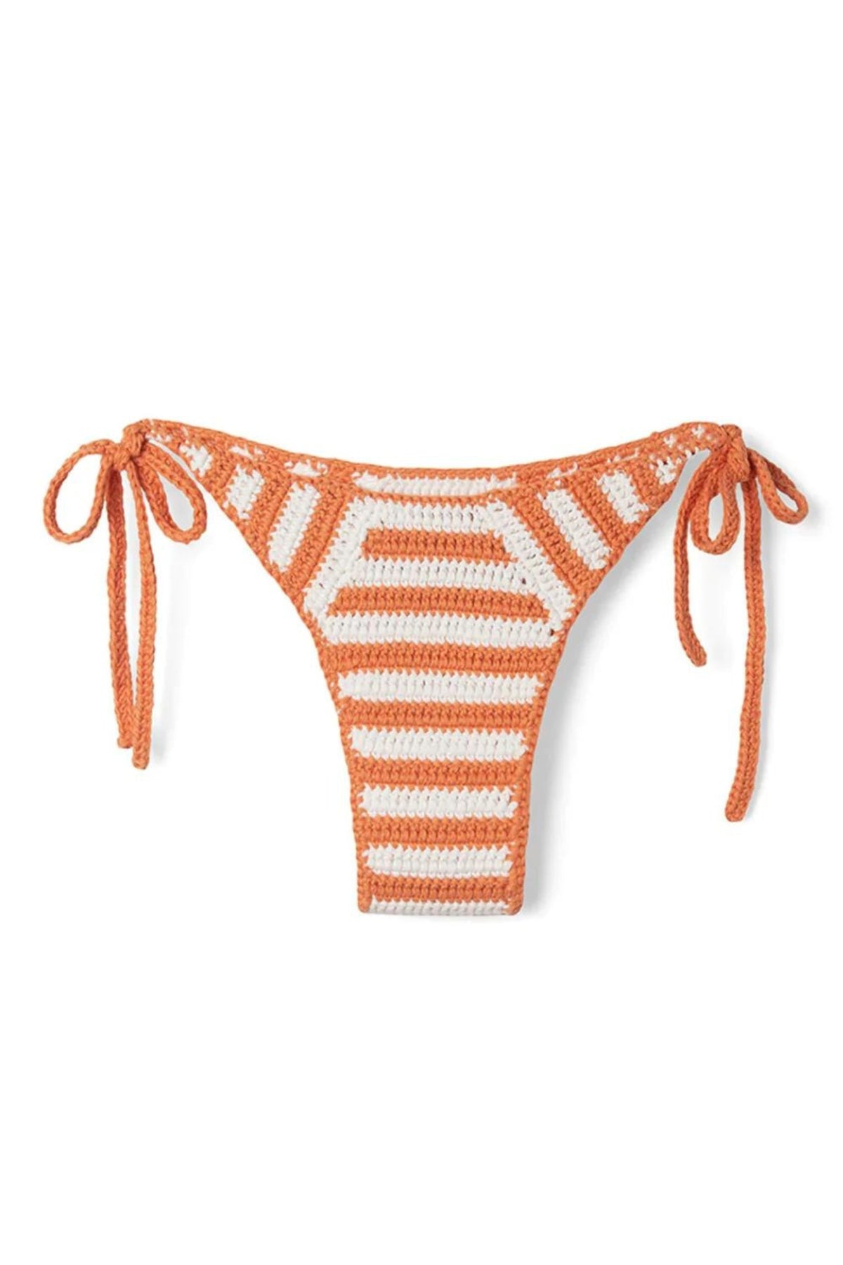 Cotton Crochet Brief | Tangerine