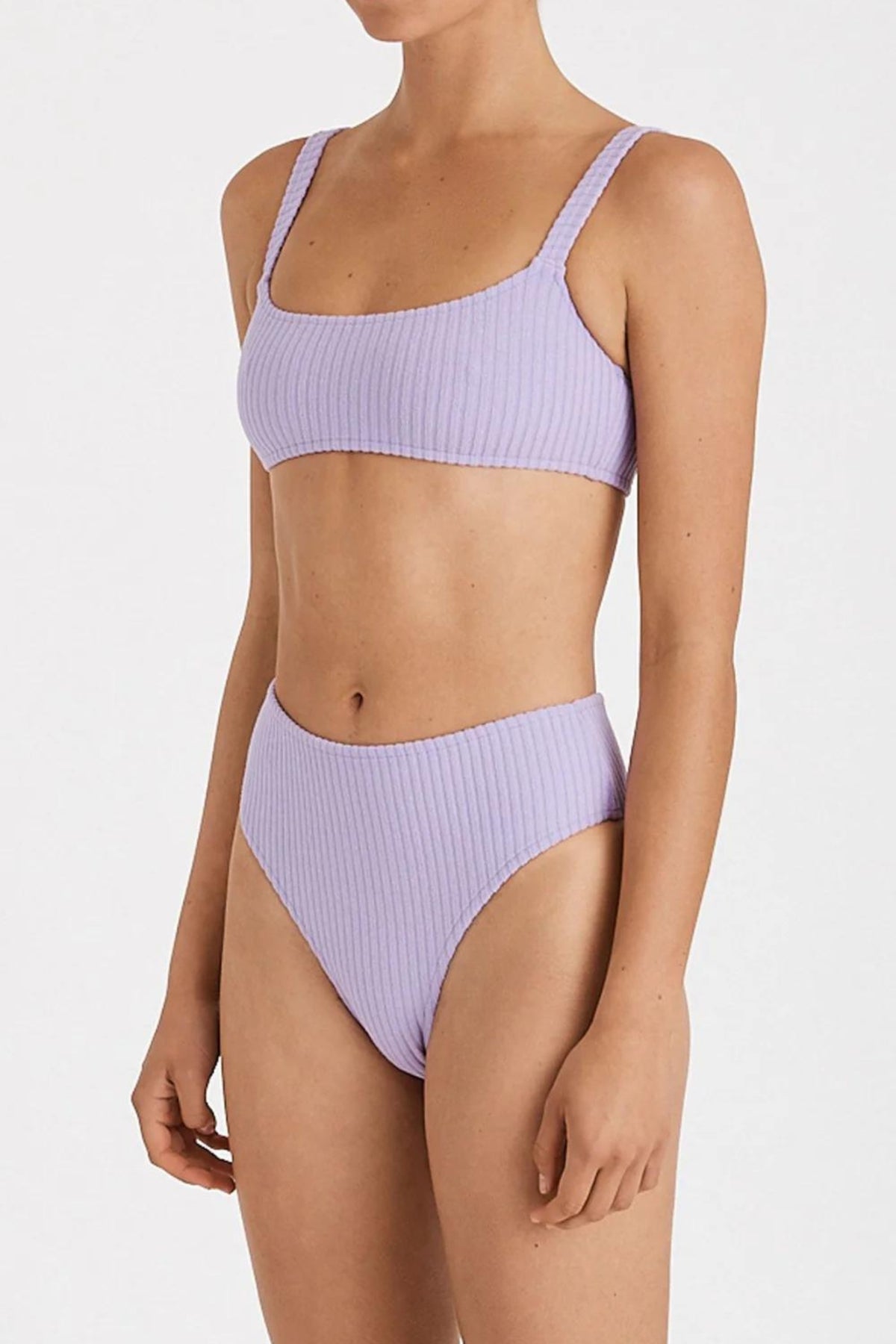 Bralette Top | Lilac Cord Towelling