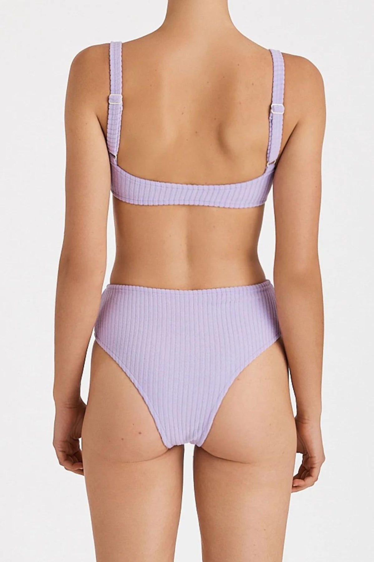 Bralette Top | Lilac Cord Towelling