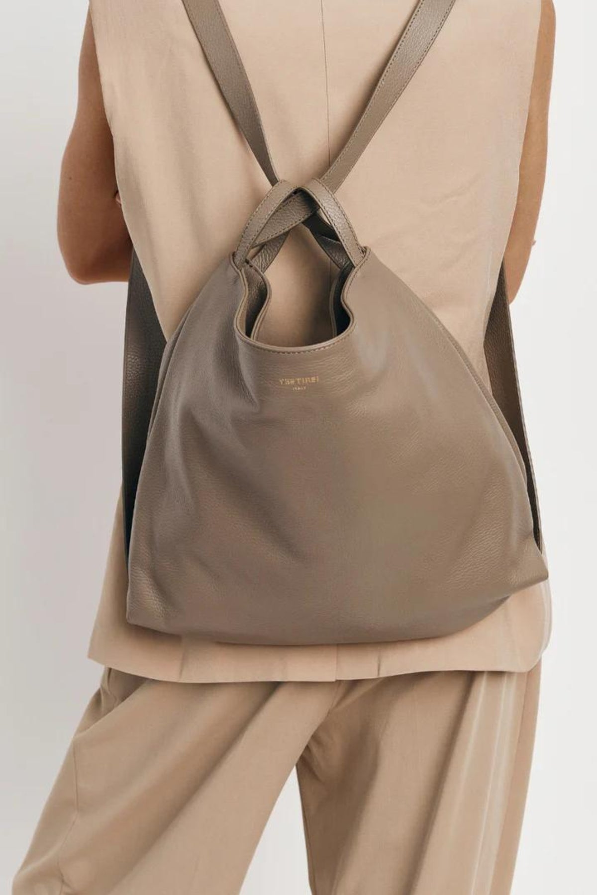 Bella 2-in-1 Convertible Backpack Tote | Taupe