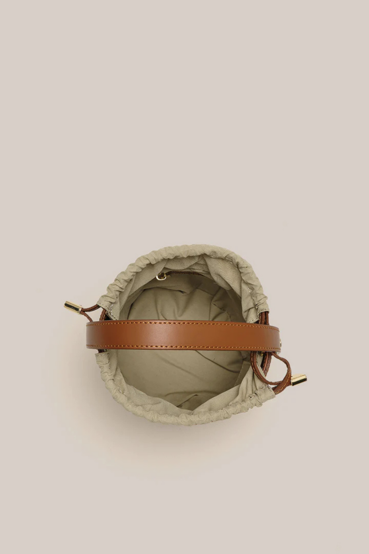 Brittany Tan Raffia Bucket Bag