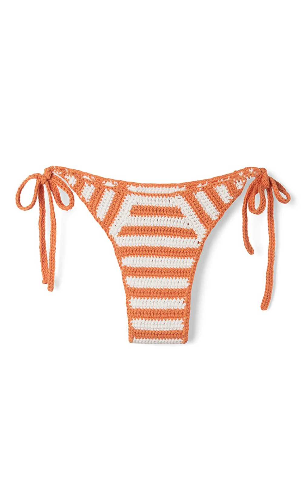 Cotton Crochet Brief - Tangerine