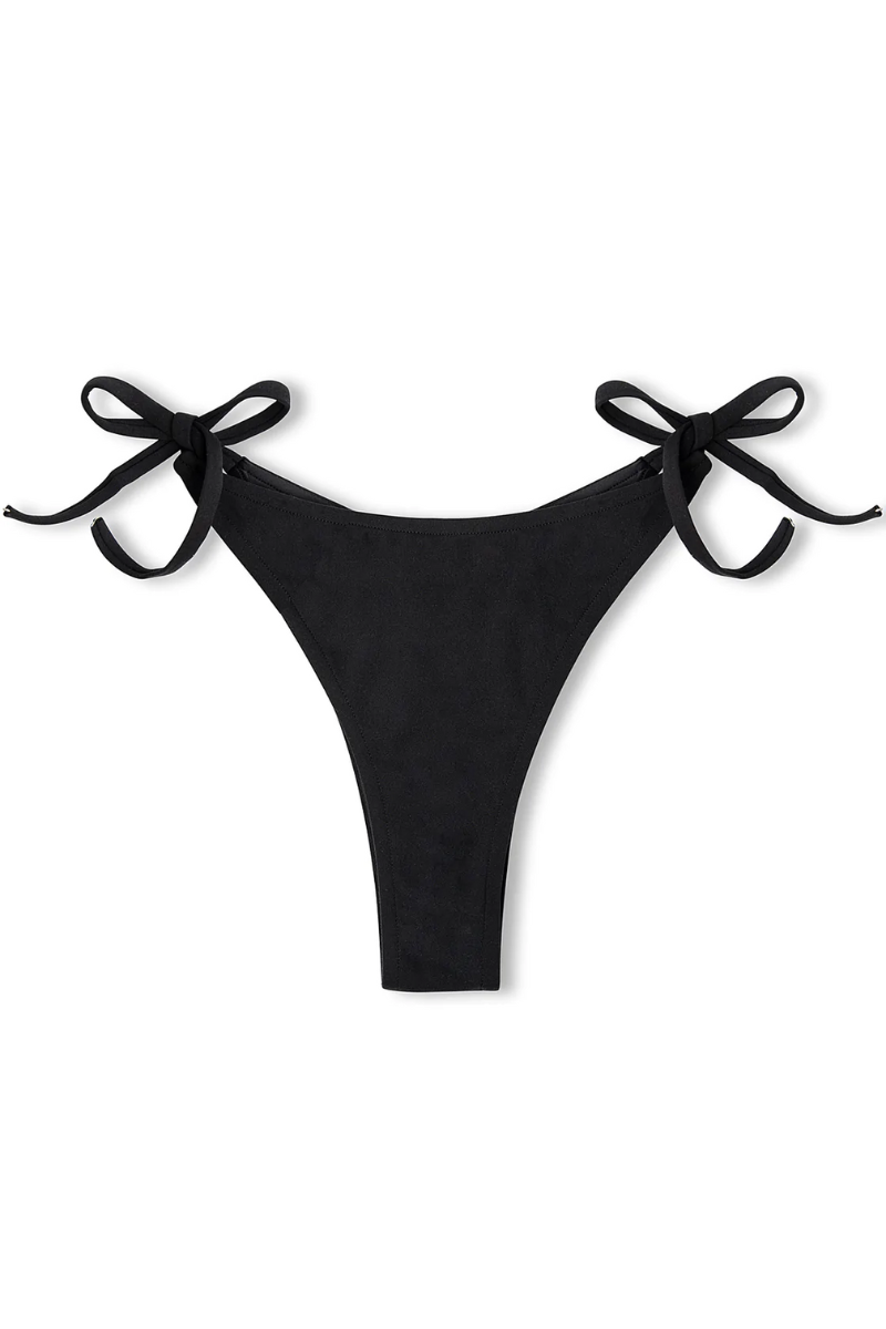 Black Curve String Brief Bikini