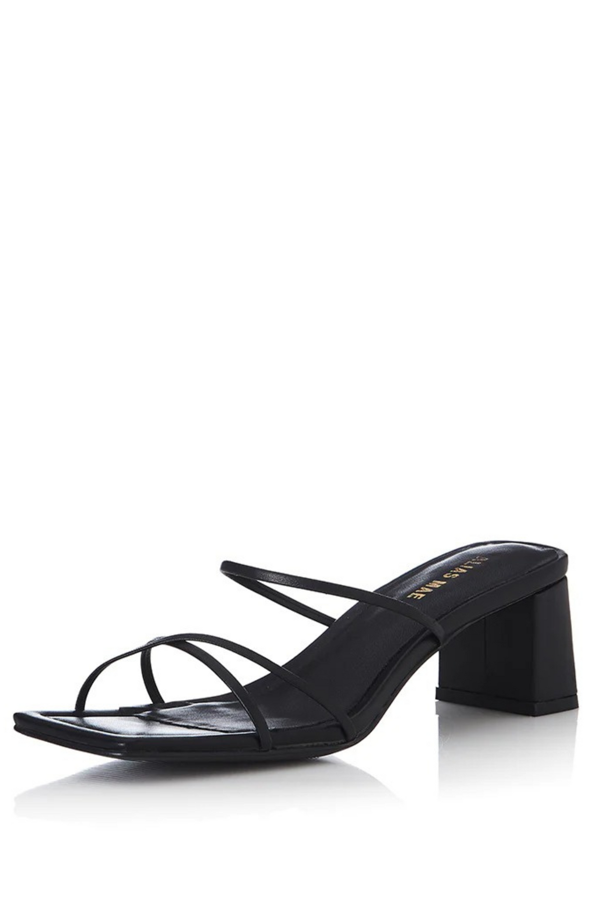 Arabella heel - Black Leather
