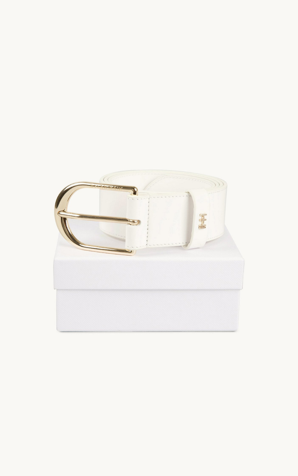 The Nika Lux Belt White - Light Gold