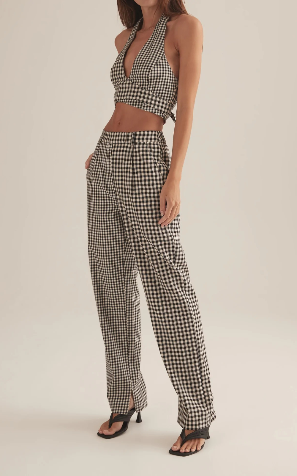 Taya Top - Houndstooth