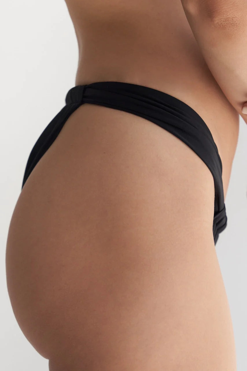 Luca Ruched Bottoms - Black
